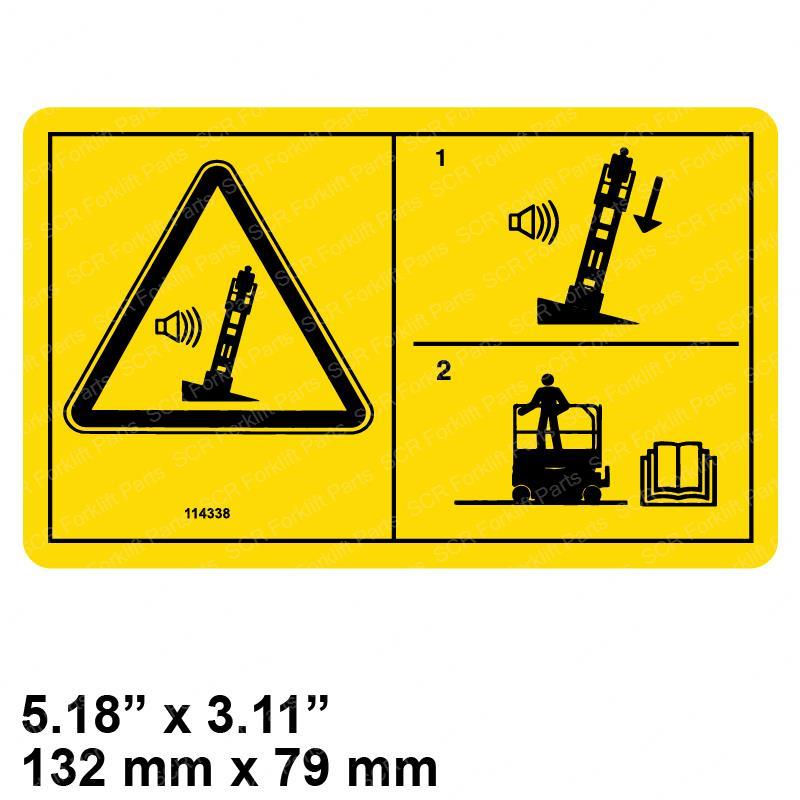 DECAL - TILT ALARM JL114338 jl114338 product image