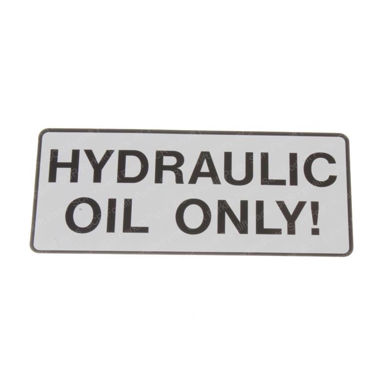 DECAL  HYDRAULIC OIL ONLY GN312571 gn312571 product image