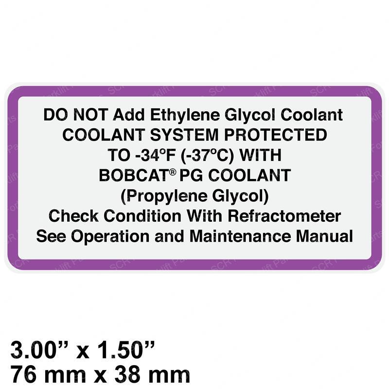 DECAL- DO NOT ADD ETHYLENE GLY BC6708929 bc6708929 product image