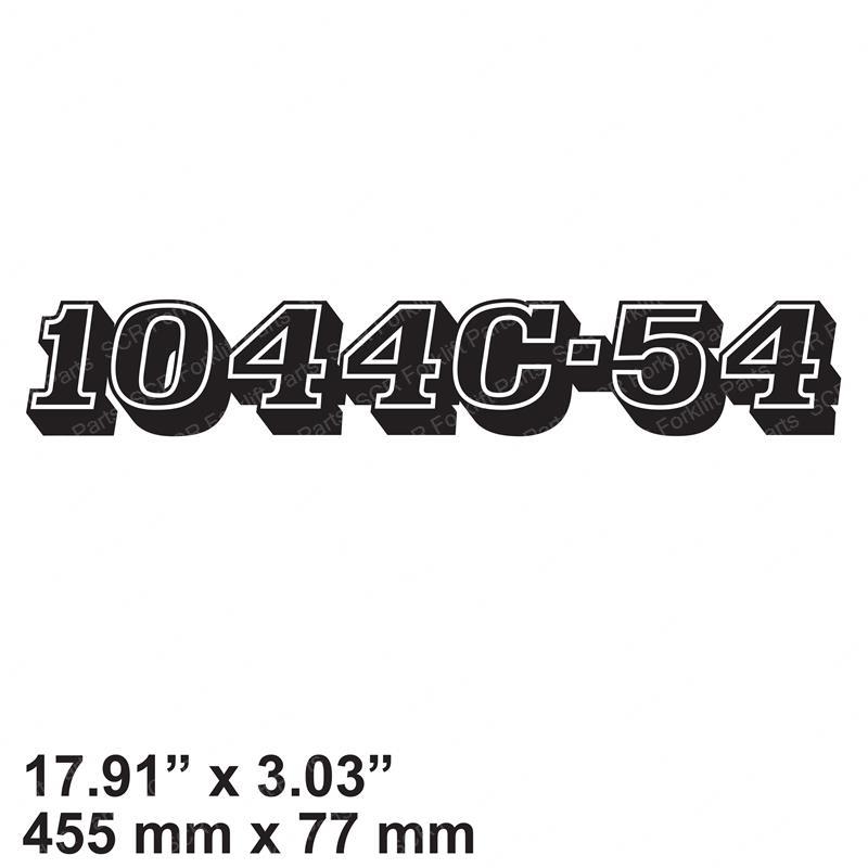 DECAL- MODEL NUMBER- 1044C-54 JL10338841 jl10338841 product image