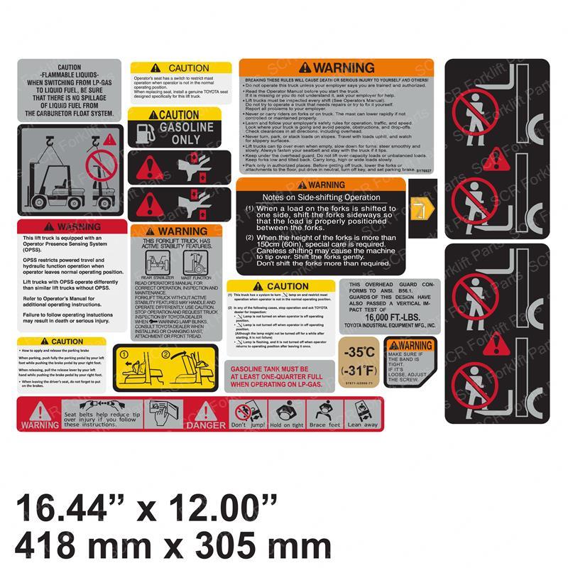 DECAL KIT- X800 GLP SY1261200 sy1261200 product image