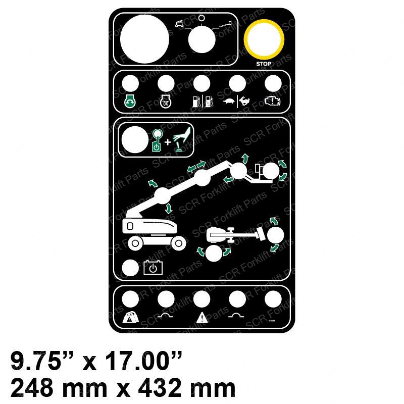 DECAL GROUND CONTROL PANEL JL114465GT jl114465gt product image