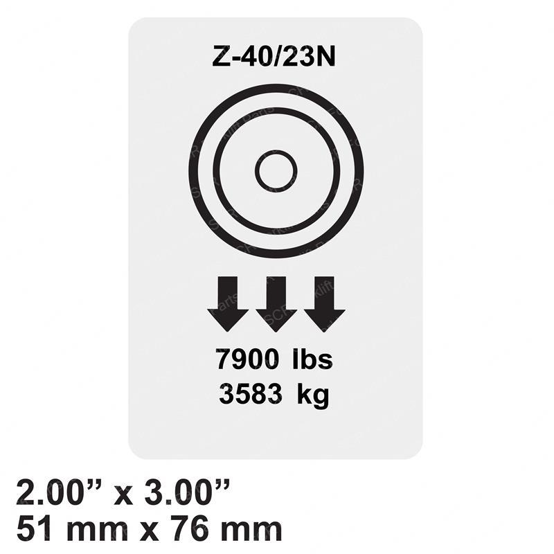 DECAL WHEEL LOAD SY1230013 sy1230013 product image