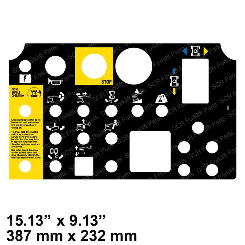 DECAL - PLATFORM CONTROL PANEL JL72081 jl72081 product image