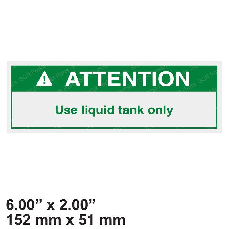 DECAL - ATTN LIQUID TANK ONLY GN11182821GT gn11182821gt product image