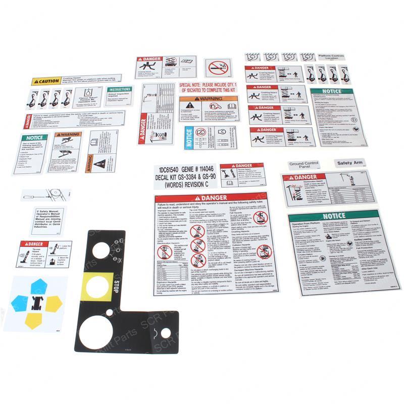 DECAL KIT - WORDS GS3384GS90 GN114046C gn114046c product image