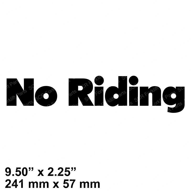 DECAL NO RIDING BLACK 9 RA411-587/001 ra411-587-001 product image