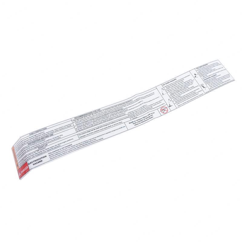 OPERATING INSTRUCTION LABEL CR3078150870 cr3078150870 product image