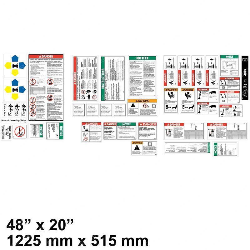 DECAL KIT - SAFETY/INSTRUCTION GN44748 gn44748 product image