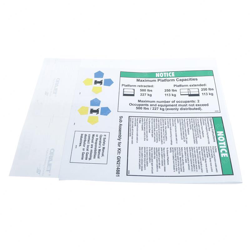 DECAL KIT - PLATFORM 1930 SY1230935 sy1230935 product image