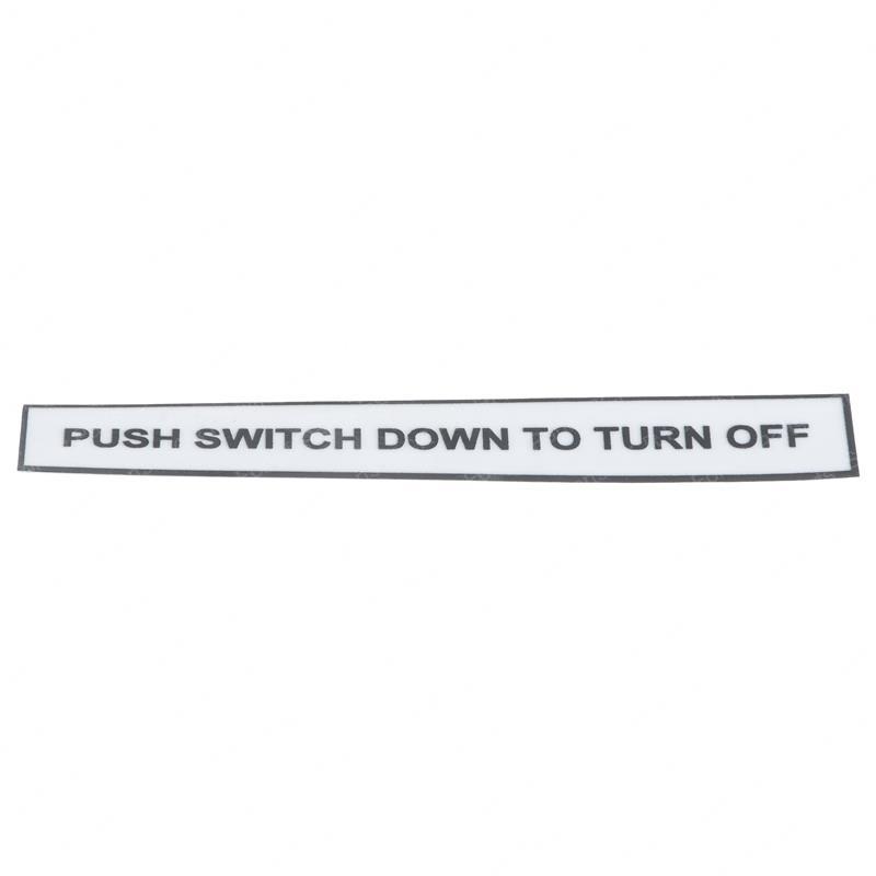 DECAL - DOWN TO TURN OFF SY1238752 sy1238752 product image