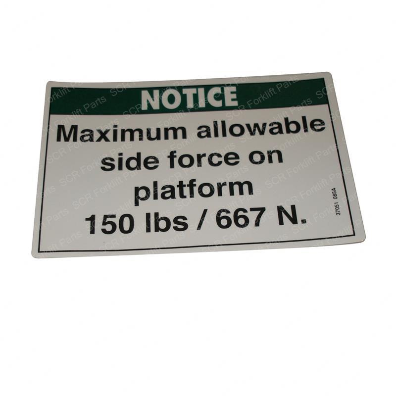 DECAL - NOTICE SIDE FRC 150 GN37051 gn37051 product image