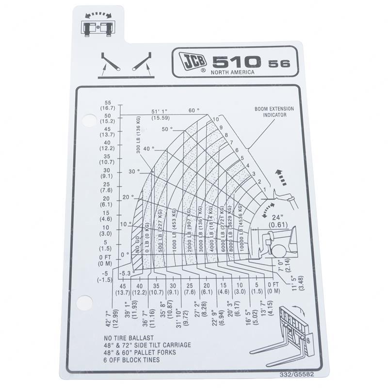 (P) F/CHART 510-56 SIDE T JL332/G5582JCB jl332-g5582jcb product image