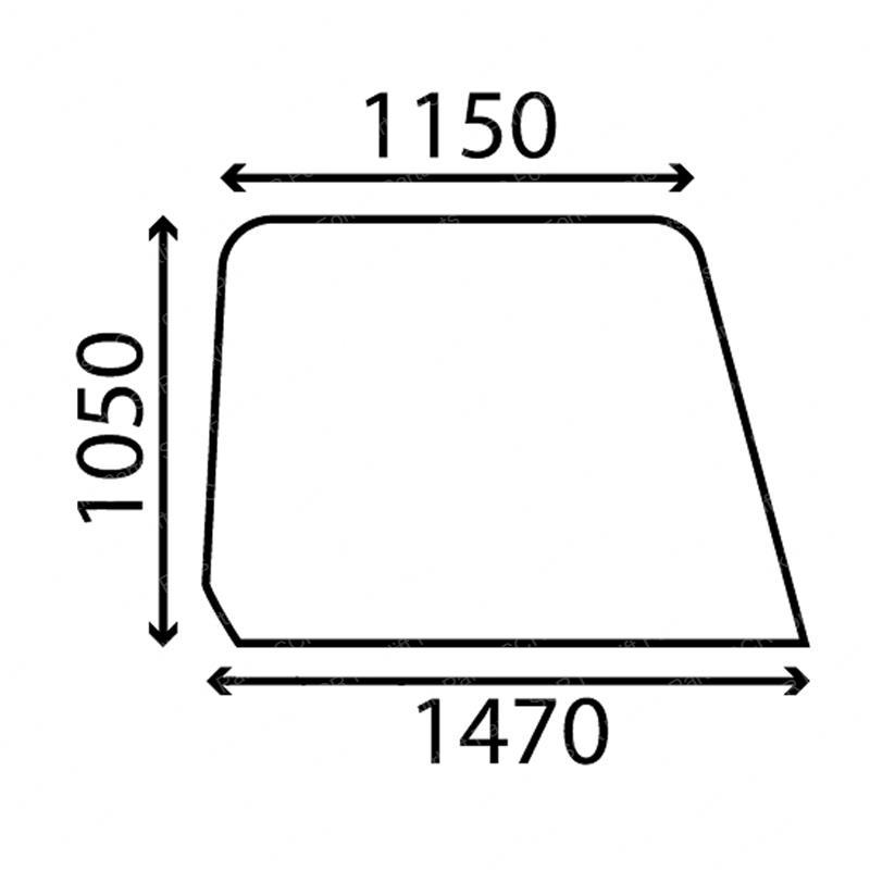 RIGHT SIDE WINDOW-CLEAR JC827/20162 jc827-20162 product image