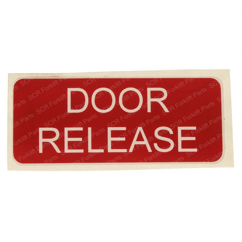 DECAL - DOOR RELEASE HY0377618 hy0377618 product image