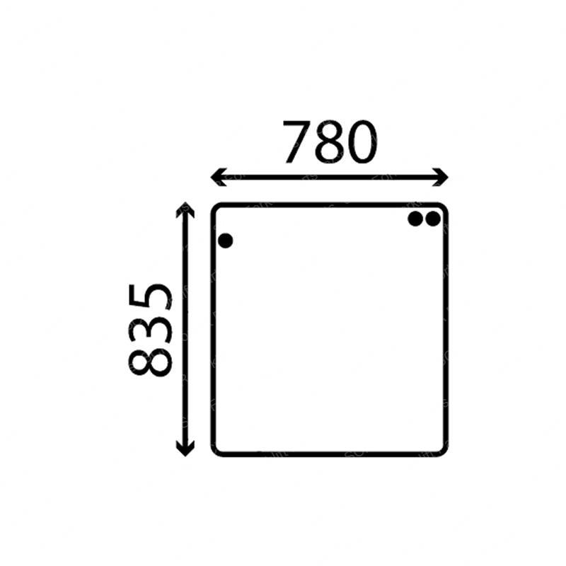 GLASS - CAB - REAR JC827/20175 jc827-20175 product image