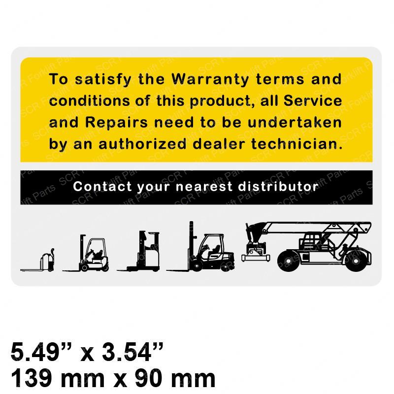 DECAL - WARRANTY TERMS HY1606674 hy1606674 product image
