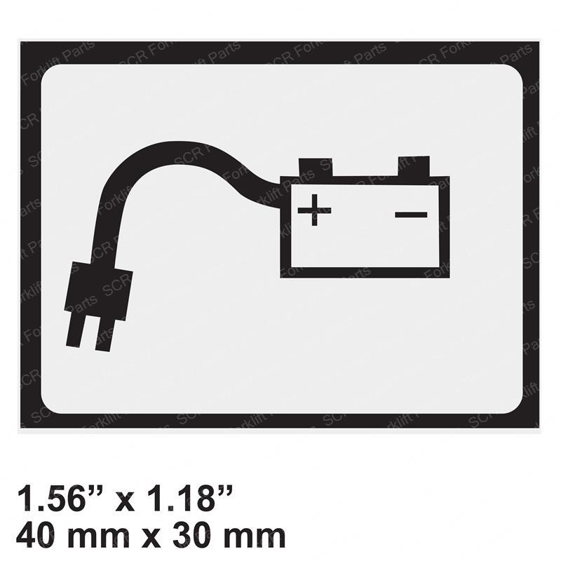 DECAL - BATTERY CHARGER PLUG JLAU2229 jlau2229 product image