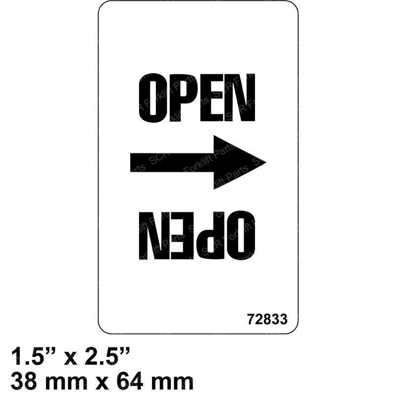 DECAL - OPEN LATCH JL72833GT jl72833gt product image