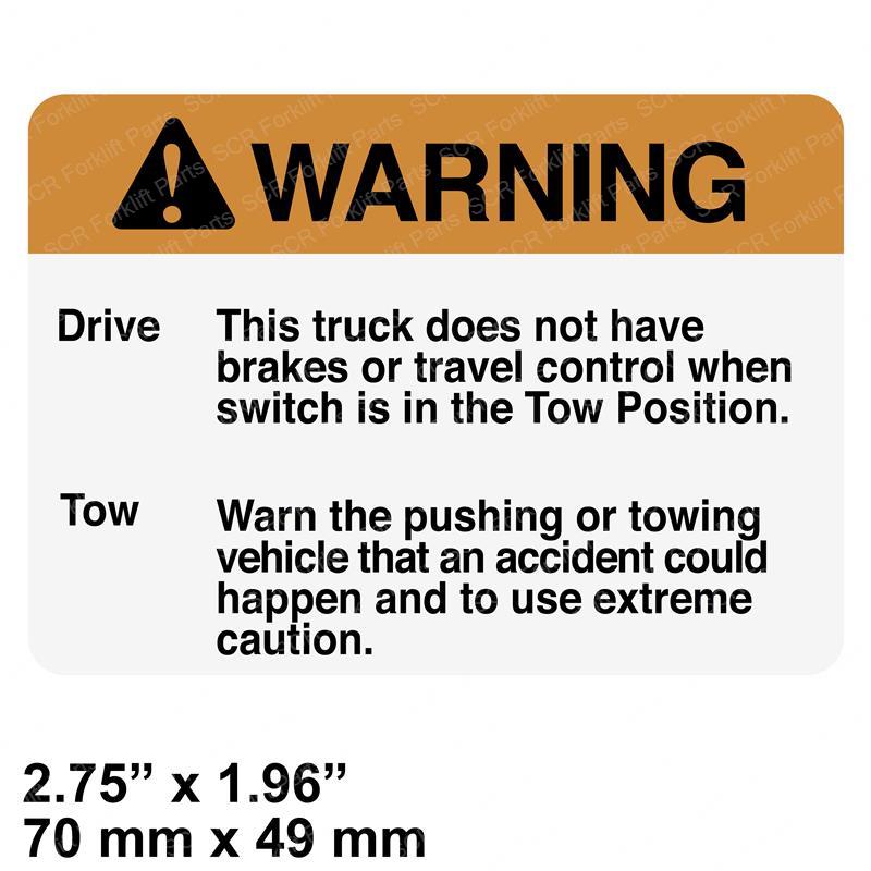 WARNING LABEL TOWING CR69356 cr69356 product image