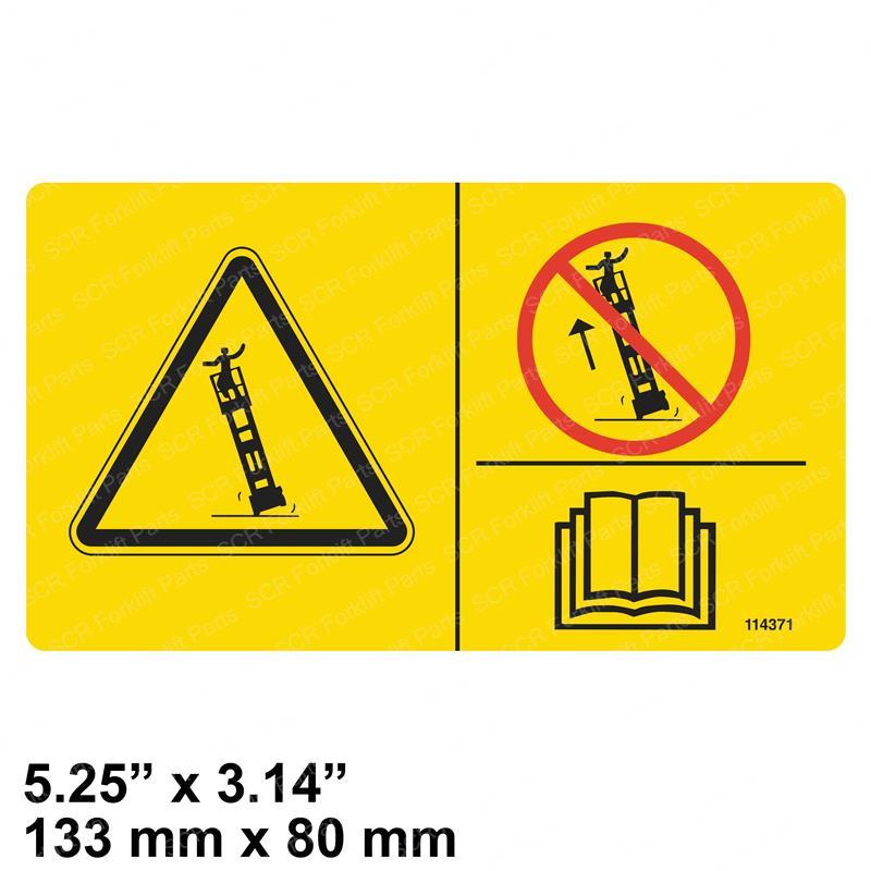 DECAL - SYM TIP-OVER OUTRIGGER GN114371 gn114371 product image