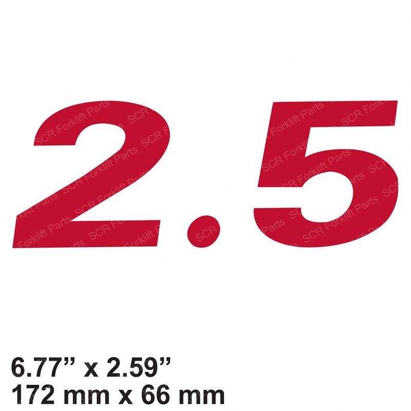 DECAL - 2.5 RED HY1699385 hy1699385 product image