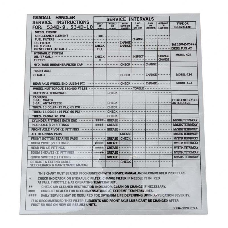 SERVICE INSTRUCTION PLATE JL91343020 jl91343020 product image