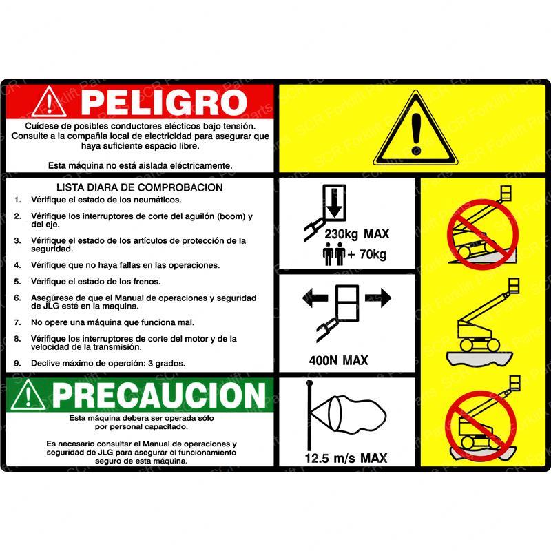 DECAL DANGER/CAUTION (SPA JL1703919 jl1703919 product image
