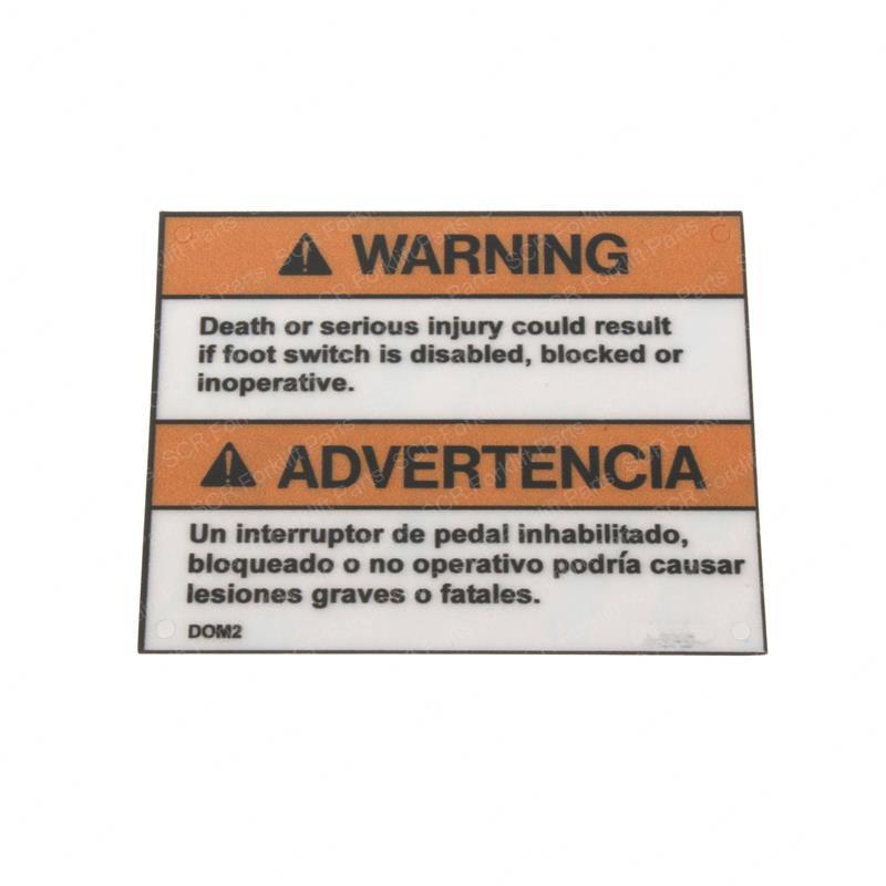 DECAL FOOT SWITCH (DOM2) JL1703983 jl1703983 product image