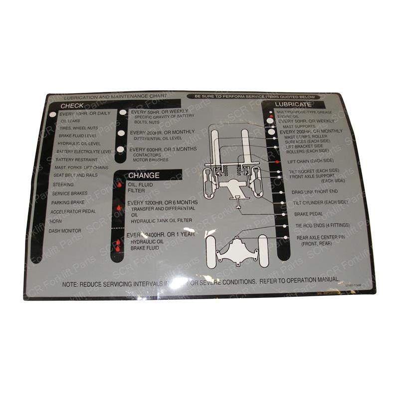DECAL - LUBRICATE CHART SY1243391 sy1243391 product image
