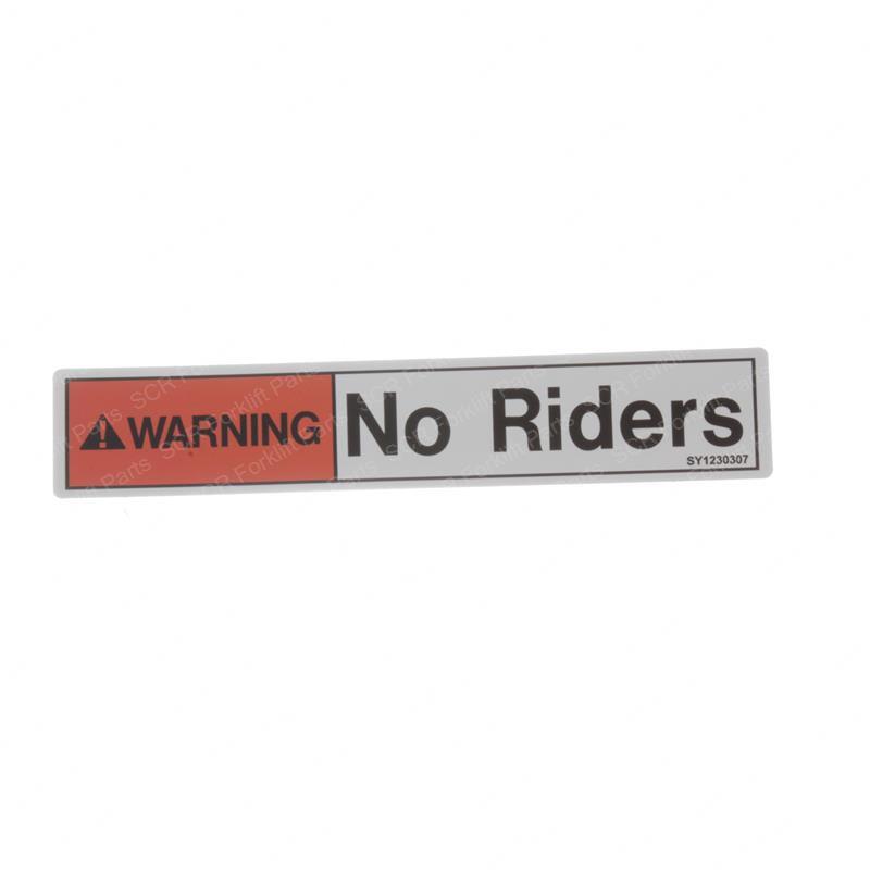 DECAL - NO RIDERS GN33468GT gn33468gt product image