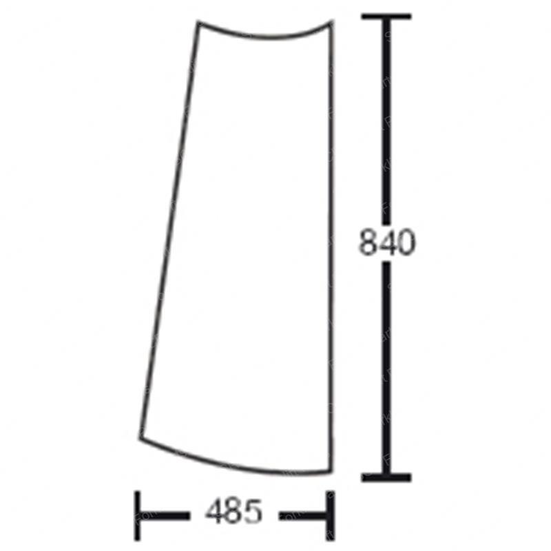 RIGHT REAR 1/4 WINDOW-GREEN JC827/30253 jc827-30253 product image