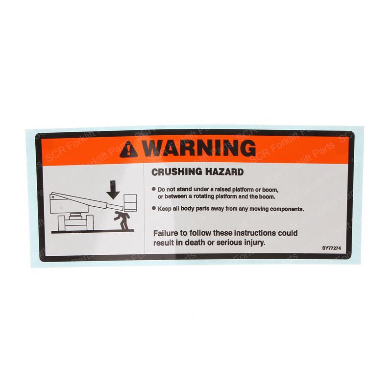 DECAL - WARNING CRUSHING GNJL1703804-OEM gnjl1703804-oem product image