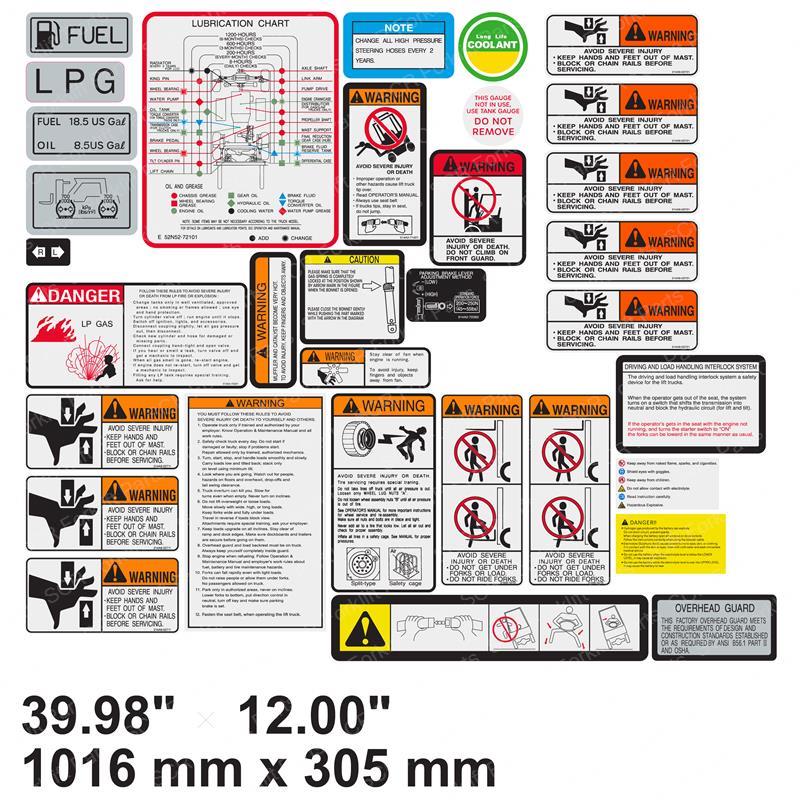 KIT DECAL ENGLISH NIC-11452-2B0-AC nic-11452-2b0-ac product image