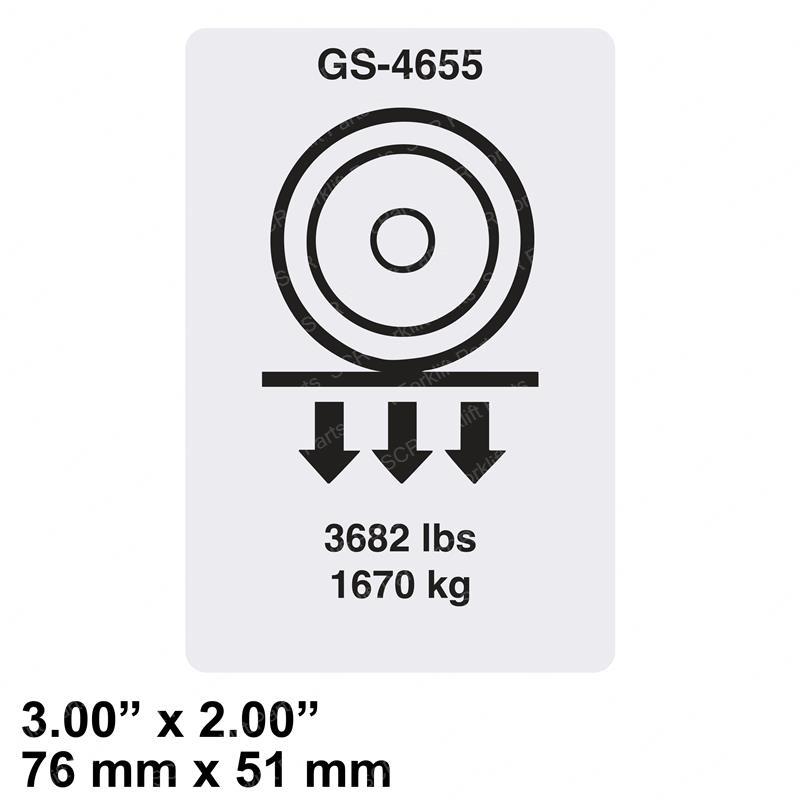 DECAL,LABEL,WHEEL LOAD GN1292746GT gn1292746gt product image