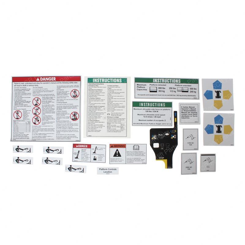 DECAL KIT -2032 PLATFORM WORDS SY1230918 sy1230918 product image