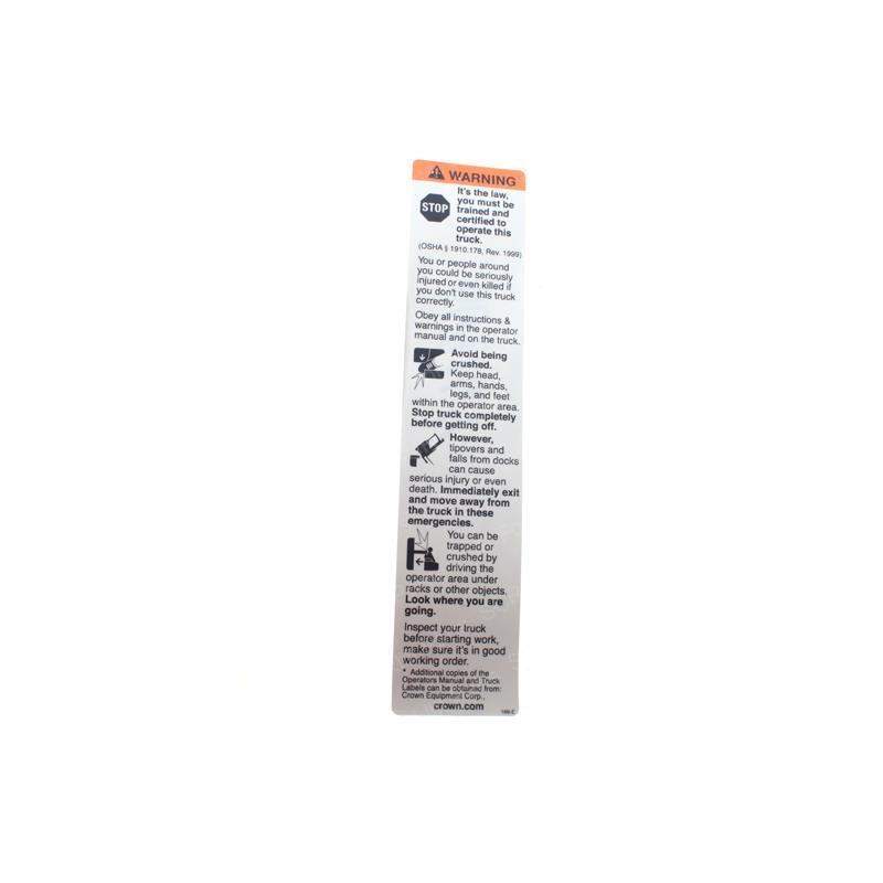 WARNING OPERATOR CR69169 cr69169 product image