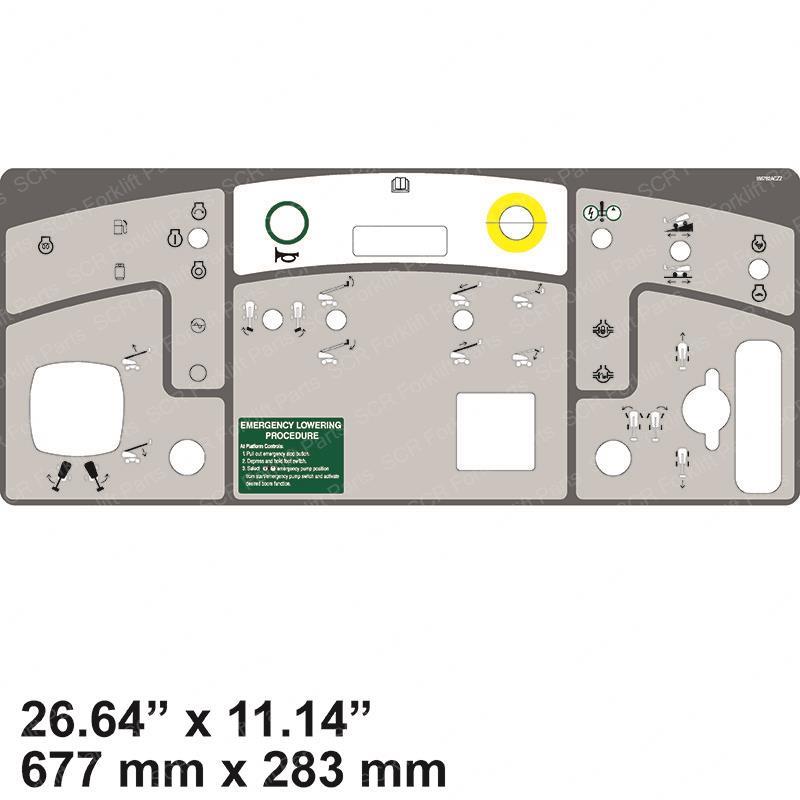 LABEL- VL- PLATFORM CONTROL CO JL166782 jl166782 product image