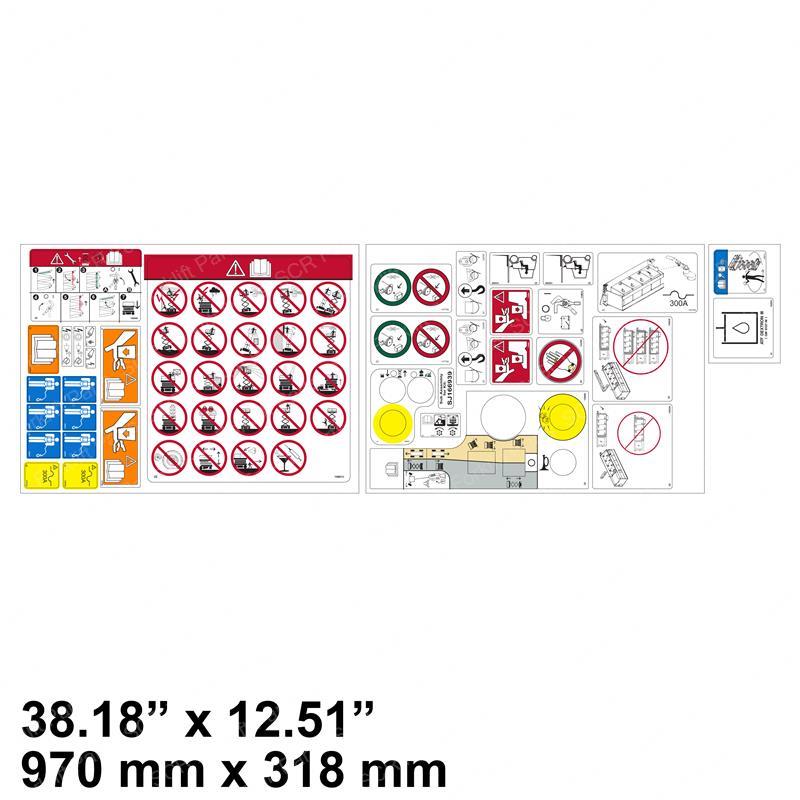 DECAL KIT -  SJ3 CONVENTIONALS JL166939 jl166939 product image