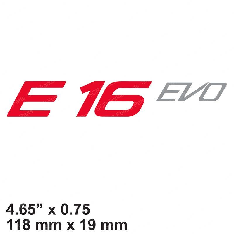 DECAL - MODEL E16 EVO LI0009380531 li0009380531 product image