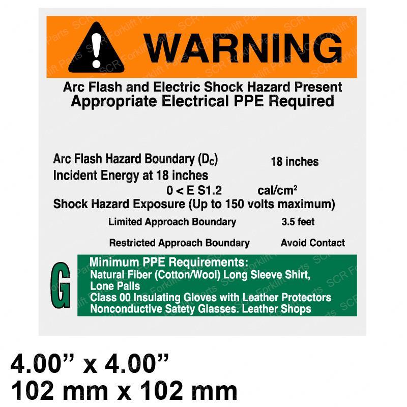 DECAL - WARNING ARC FLASH SY1238778 sy1238778 product image