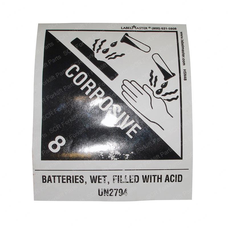 LABEL-CORROSIVE 8 - BATTERY CR069132-007 cr069132-007 product image