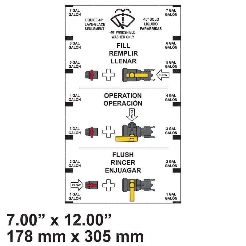DECAL - FILL/FLUSH/FLOW SY1238734 sy1238734 product image