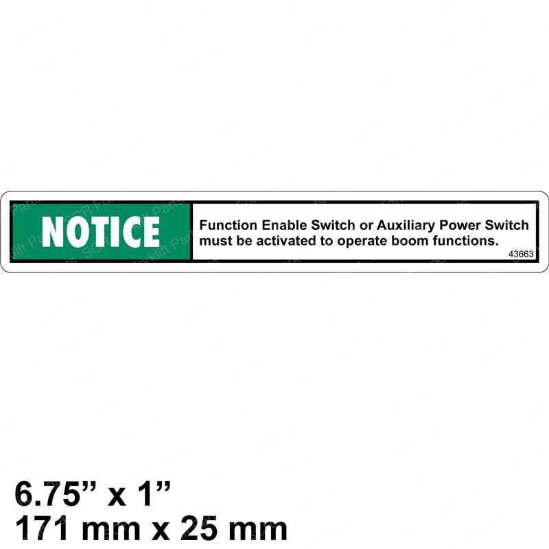 DECAL - FUNCTION ENABLE JL43663GT jl43663gt product image