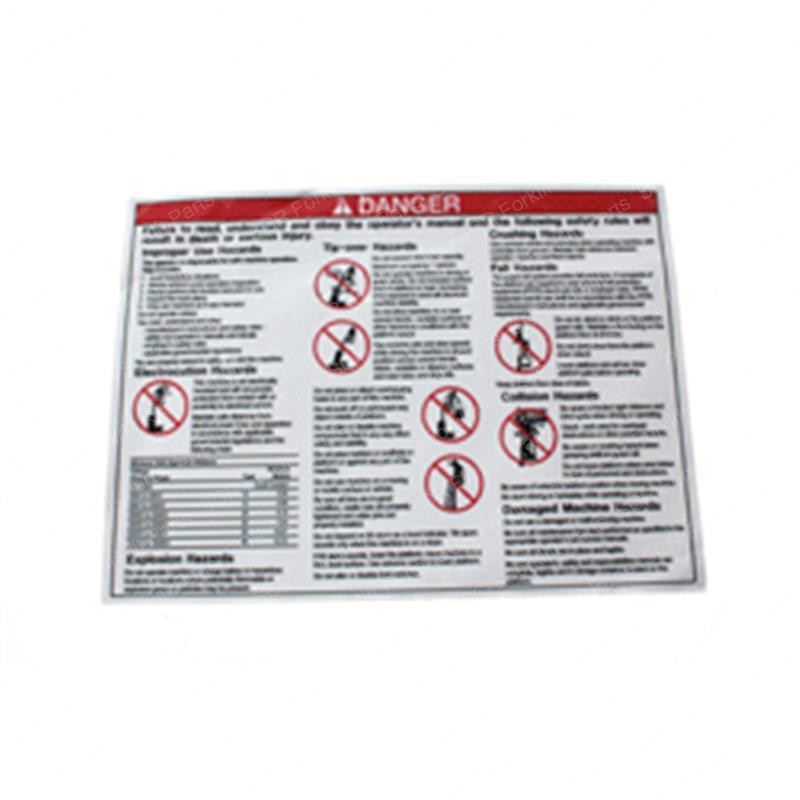 DECAL GENERAL SAFETY RUNABOUT GN72141 gn72141 product image