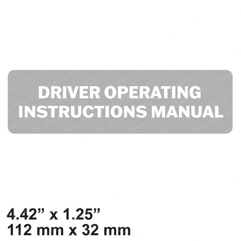 DECAL - OPER. INSTRUCTIONS CT1055591 ct1055591 product image