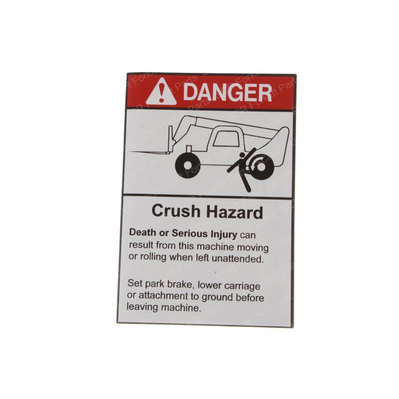 DECAL - CRUSH HAZARD GN2-1299GT gn2-1299gt product image