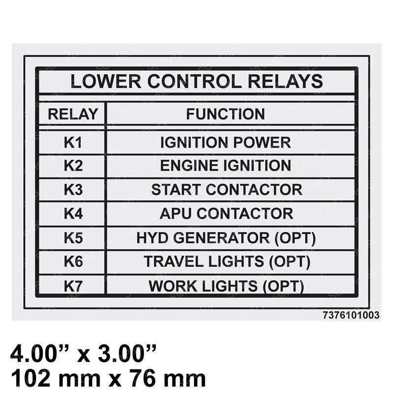 DECAL - LCB RELAYS SY28-108497 sy28-108497 product image