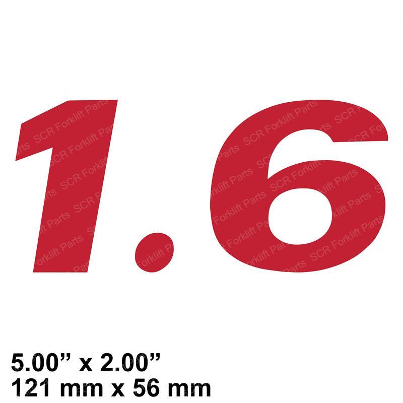 LABEL - 1.6 HY1698657 hy1698657 product image