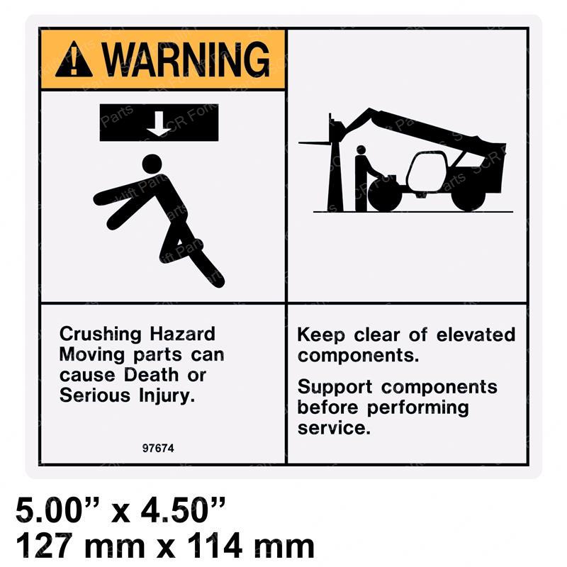DECAL - CRUSH HAZARD JL97674 jl97674 product image